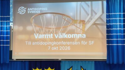 SWE3 deltog på Antidoping Sveriges årliga konferens
